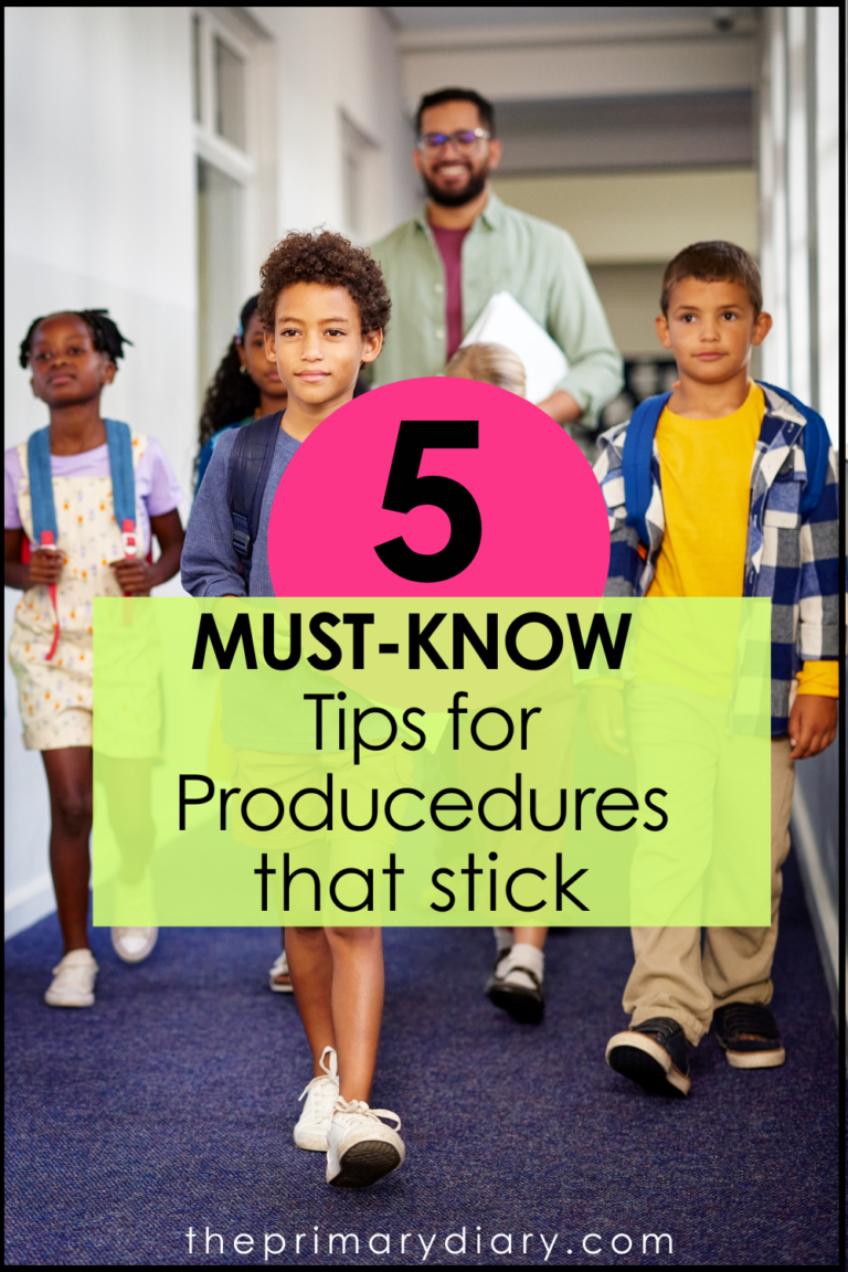 5 Must-Know Tips for Elementary Classroom Procedures That Stick - The ...